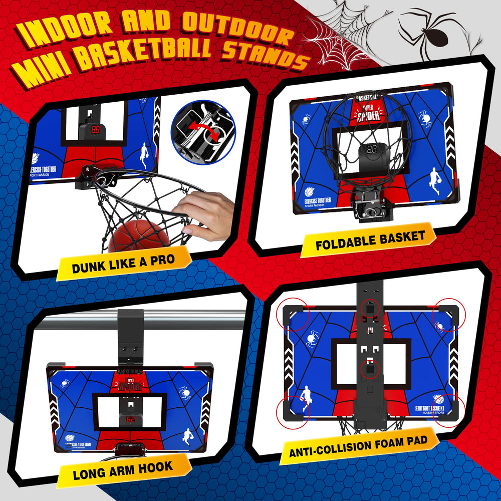 Awinto spring-loaded rim delivering responsive dunks and rebounds