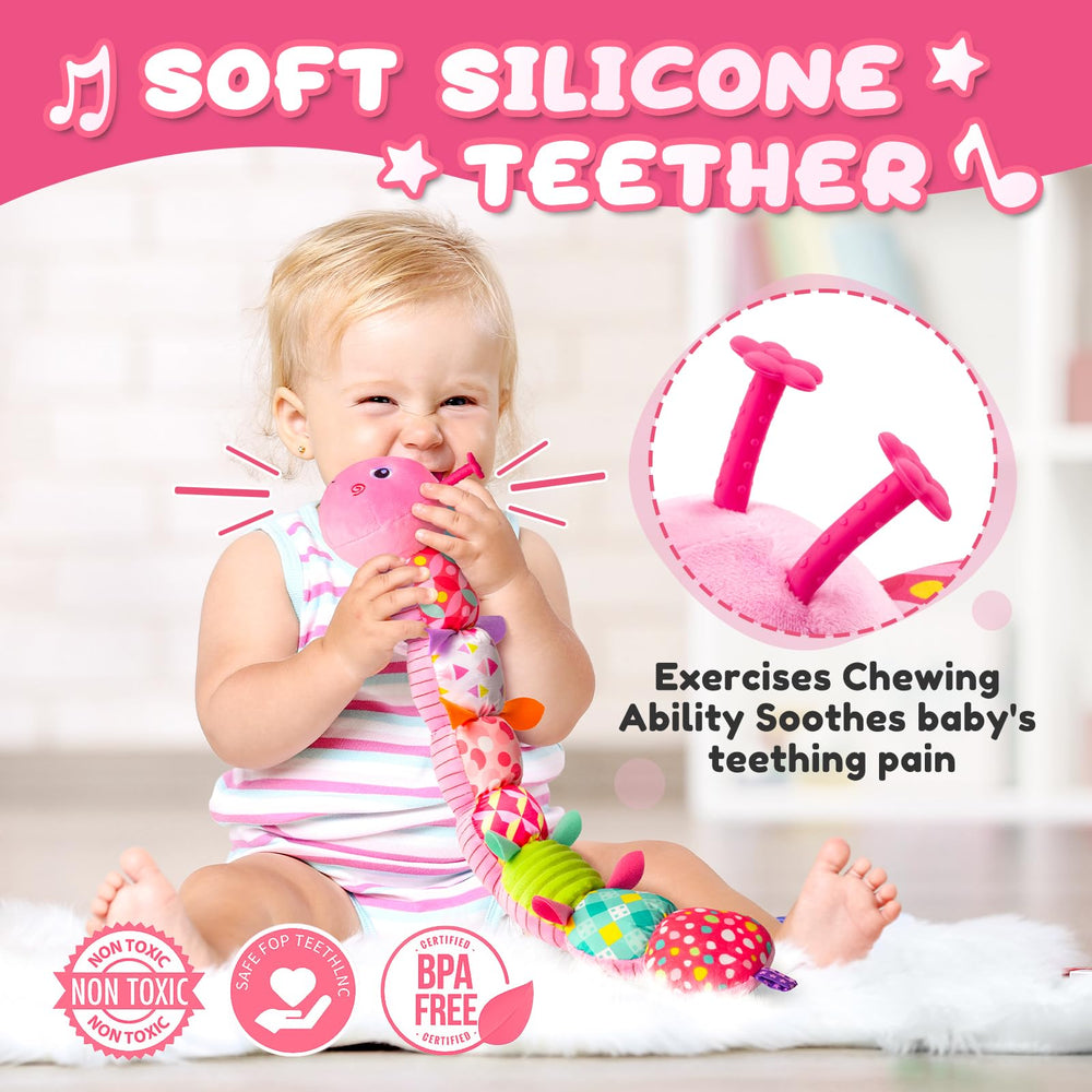 AWOTOY textured feet and patterns boost tactile stimulation during playtime.