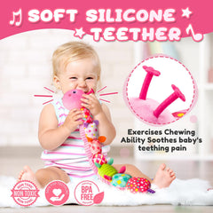 AWOTOY textured feet and patterns boost tactile stimulation during playtime.