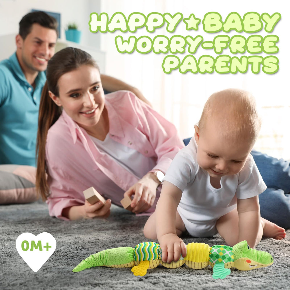 AWOTOY crocodile growth scale helps track height during tummy time