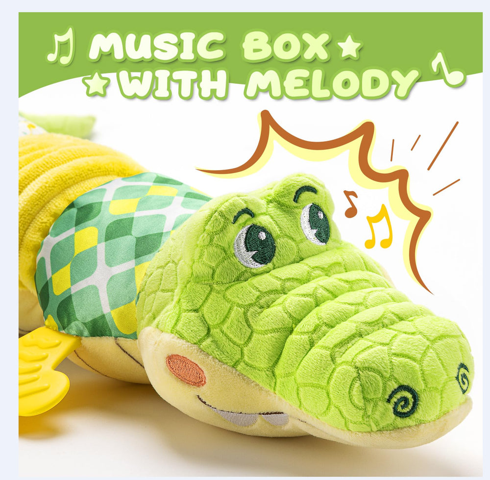 AWOTOY crocodile sensory body crinkle surface invites tactile exploration