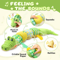 AWOTOY crocodile sensory body rattle enhances auditory awareness during play