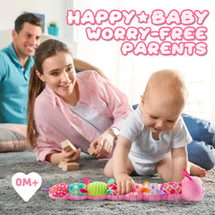 AWOTOY hook-design toy is easy to hang on cribs or strollers.