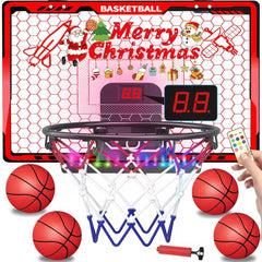 Awsoo basketball hoop indoor LED light bar enhances playtime excitement.