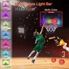 Awsoo basketball hoop indoor scoreboard enables fun, competitive scoring.