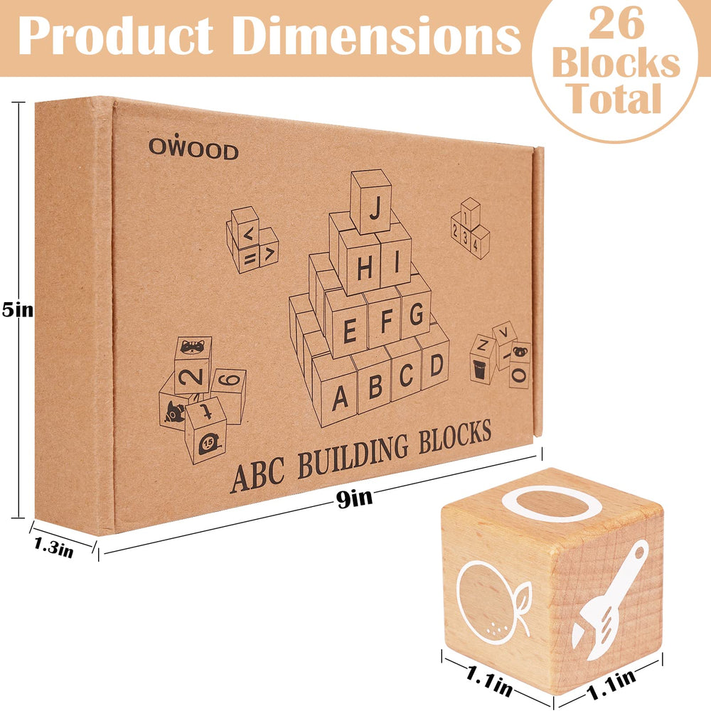 AXEARTE wooden blocks with smooth rounded edges ensure gentle handling.