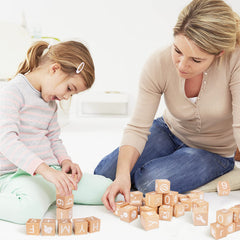 AXEARTE abc blocks provide a playful learning rhythm for home or classroom use.
