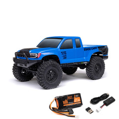 Axial Base Camp 4x4 truck front view shows rugged scale body and ready-for-ride stance.