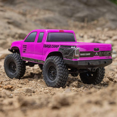 Axial Base Camp 4x4 chassis shot illustrating drivetrain resilience on rocks