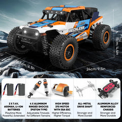 Axirata aluminum chassis reinforcement improves durability on rough trails.