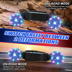 Axirata dual-controllers display for precise steering and longer sessions