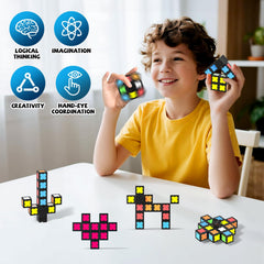 Axirata glow-in-the-dark blocks glow with UV light for engaging, visual play