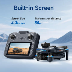 AXNEN Mini Drone's HD LCD screen streams real-time video for instant viewing.