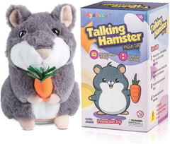 Ayeboovi talking hamster close-up face, inviting conversational play and imaginative interaction.