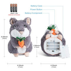 Durable design of Ayeboovi talking hamster built to withstand energetic play sessions.