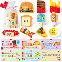 AYGXU Valentine fast-food blocks close-up for hands-on creative play