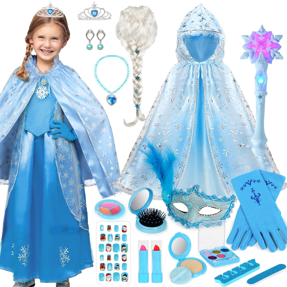 Ayrvocy Elsa dress-up set parts for imaginative princess play