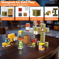 Aywewii magnetic blocks provide satisfying click-and-rattle feedback during play