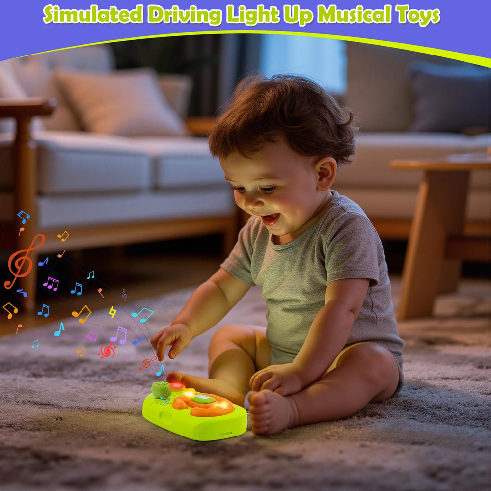 Ayyomo busy board with gears and rattles stimulates fine motor play
