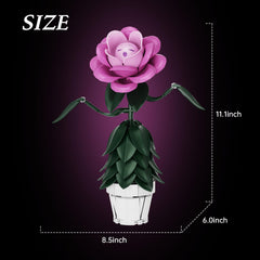 AZBHDTYS Wonderland Flower lego-compatible design enables mixed builds.