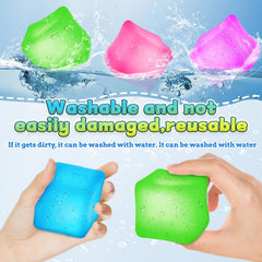 Azurphoric stress cube close-up ice: tactile gel feel enhancing grip