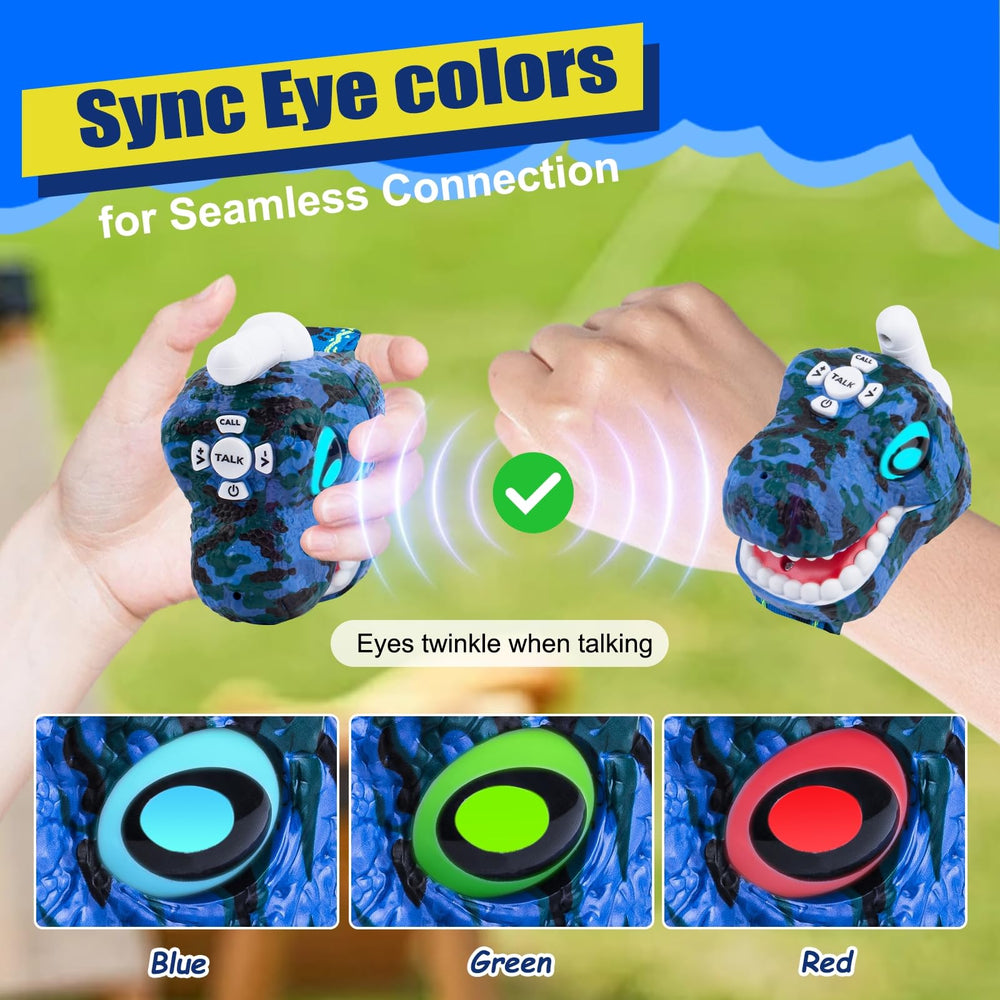 AZYFEI wristband with dino footprints: adjustable fit for hands-free communication