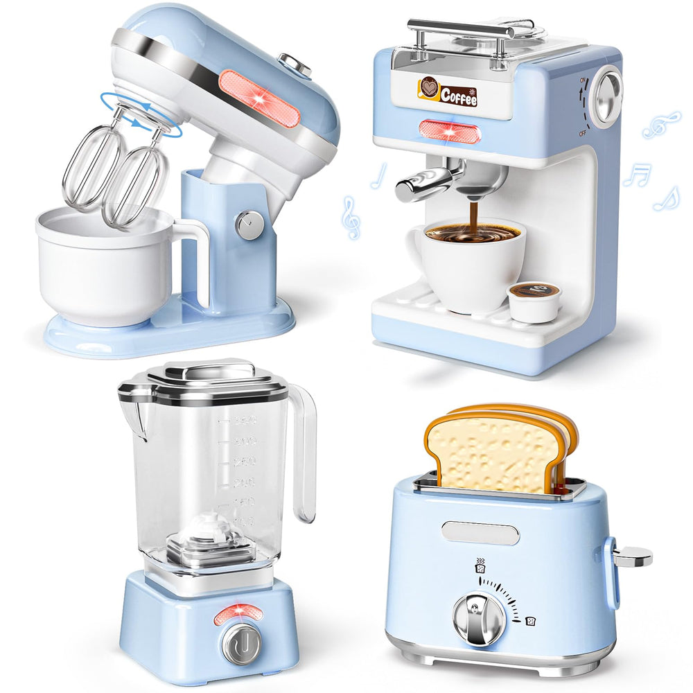 B Bascolor coffee maker with sound and lights for immersive pretend play.