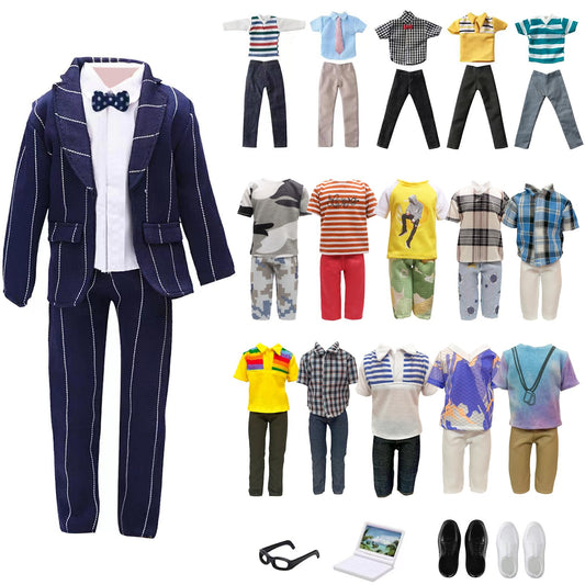 Babeilei 11.5-inch boy doll outfit with suit for creative play and durable design.