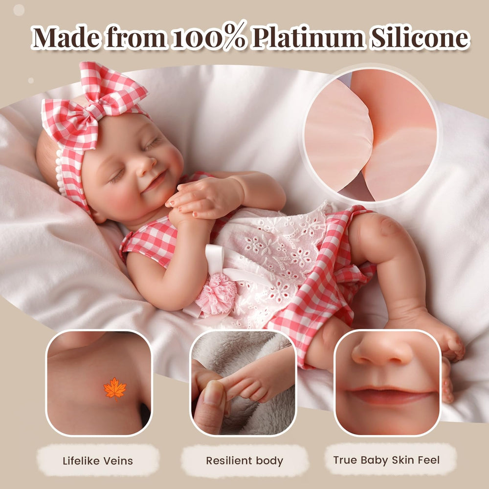 BABESIDE 16-inch size and 4 lb weight ideal for cuddling.