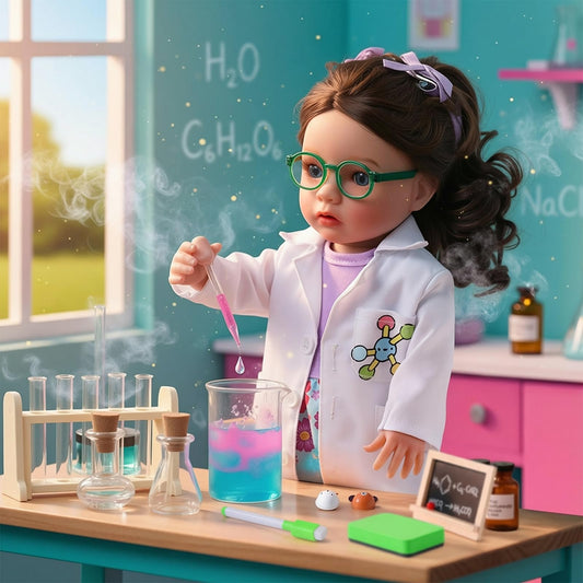 BABESIDE 16-inch scientist doll ready for imaginative science play and discovery