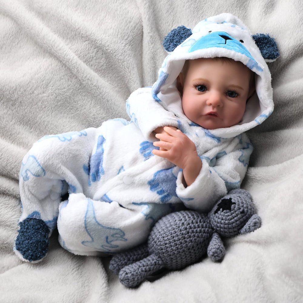 BABESIDE 17-inch soft cloth body provides cuddly, hug-friendly play.