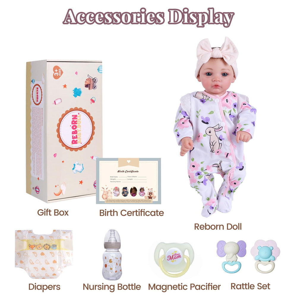 BABESIDE magnetic pacifier enhances authentic bedtime and feeding play.