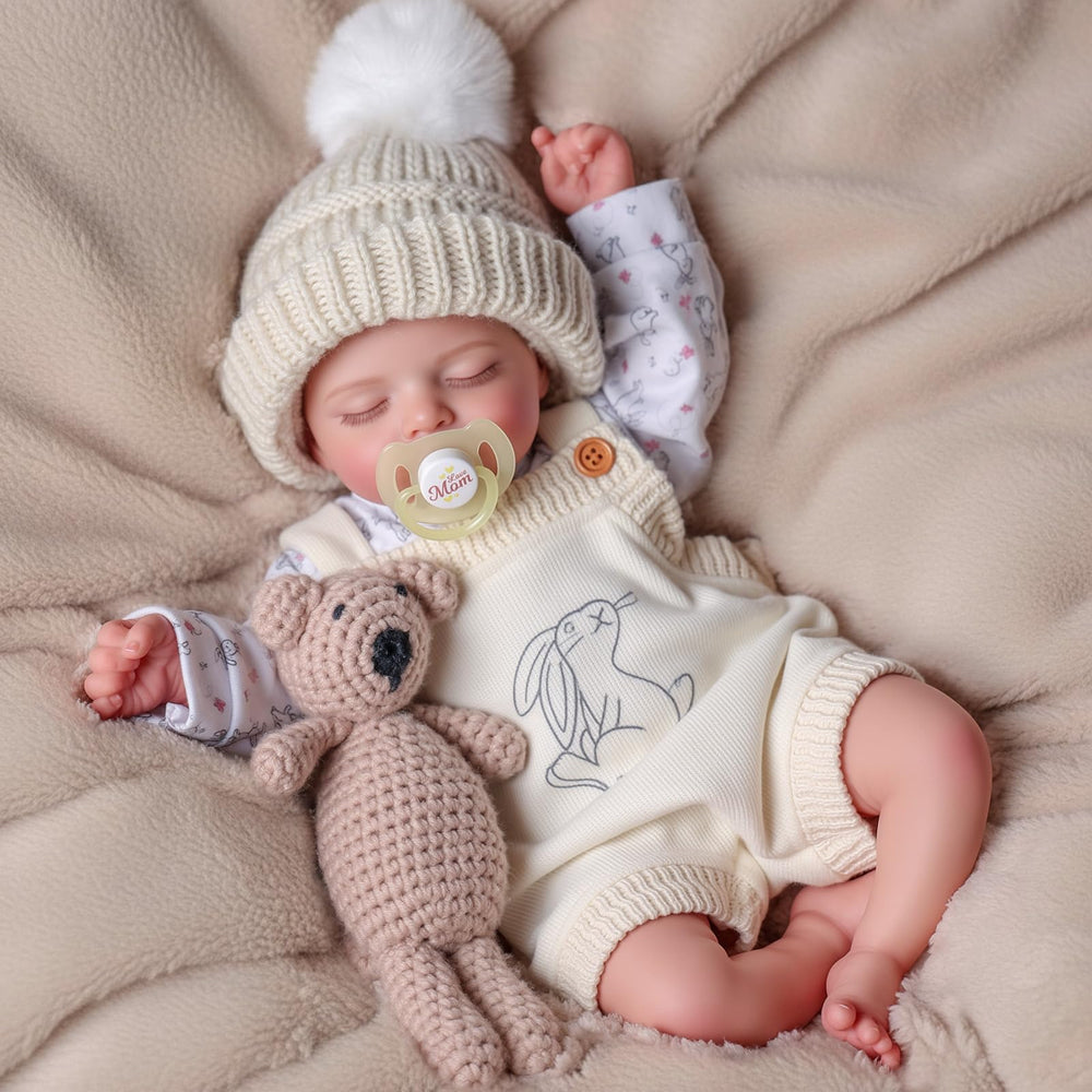 BABESIDE poseable limbs help kids swaddle and position the doll naturally.