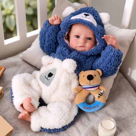 BABESIDE Aiden 17-inch front view doll for imaginative play