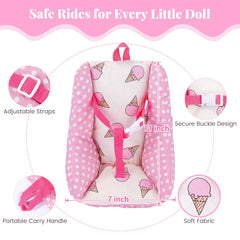 BABESIDE baby doll pacifier adds authentic care cues during playtime.