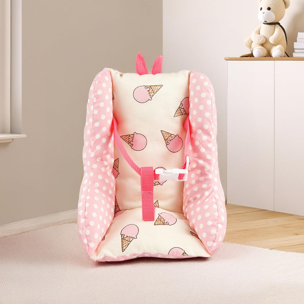 BABESIDE soft seat helps kids lift and carry dolls easily during travel or play.