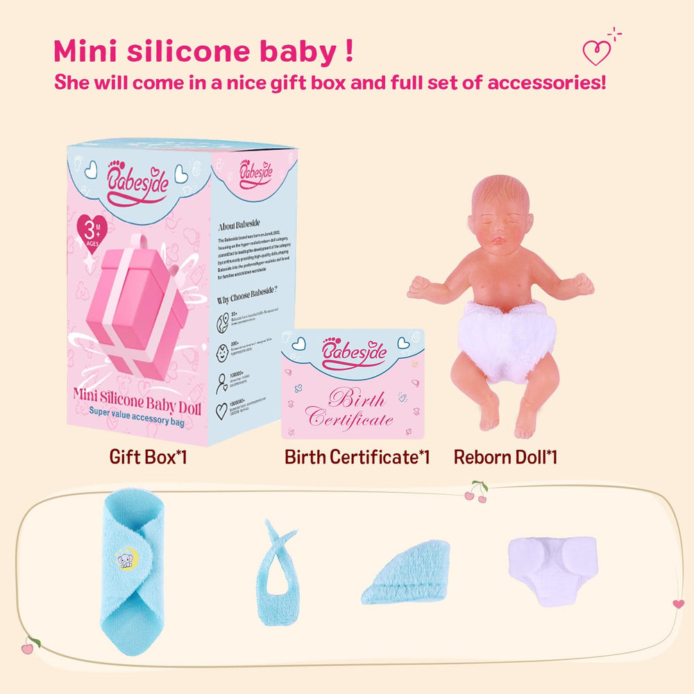 BABESIDE birth certificate blue documents pretend baby history for educational play.