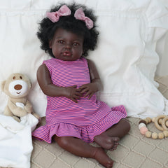 BABESIDE Black Reborn feeding kit included – adds realistic nurturing moments for kids