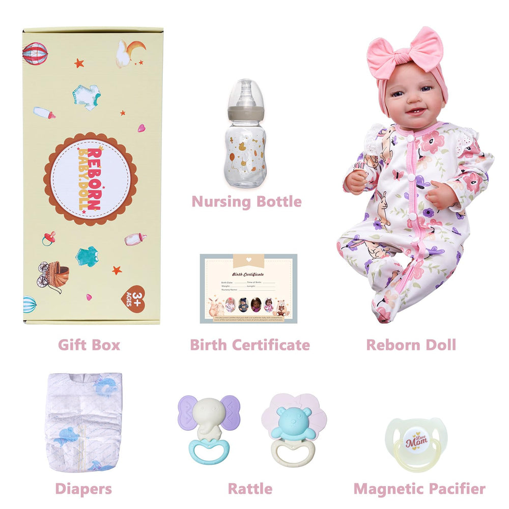 BABESIDE Dara arrives gift-boxed with accessories for nurturing play