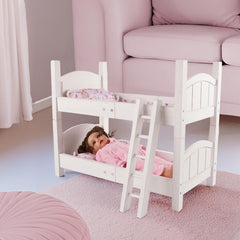 Babeside bunk bed fits 17-20 inch dolls for realistic play.