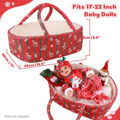 BABESIDE doll bib—easy-clean accessory for mess-free holiday dressing