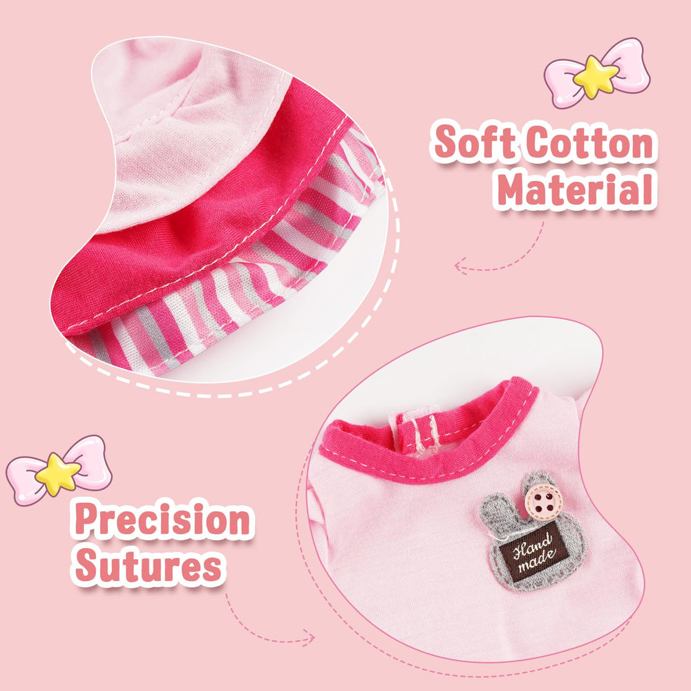 BABESIDE 10-15 inch doll size range for versatile wardrobe