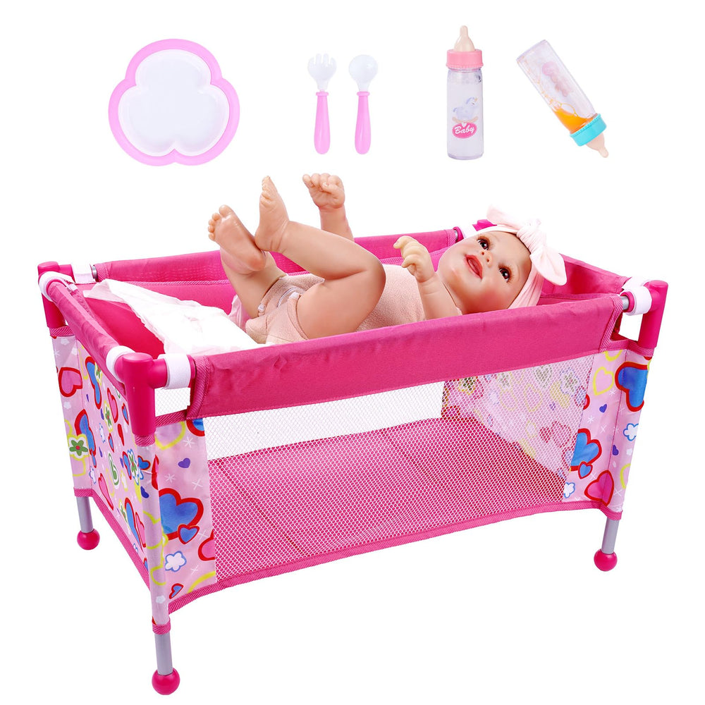 BABESIDE doll crib assembly for quick setup and sturdy play.