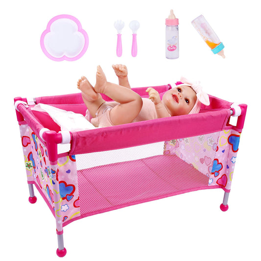BABESIDE doll crib assembly for quick setup and sturdy play.