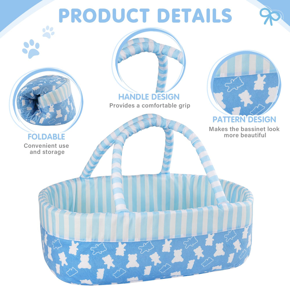 BABESIDE doll diaper and towel set handles playtime messes.