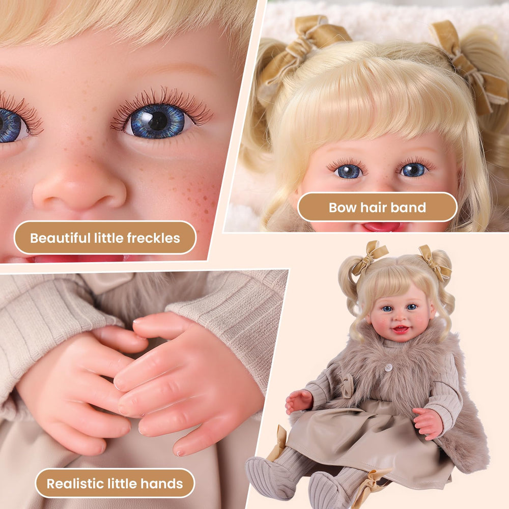 BABESIDE doll nails hand-painted detail enhances authentic baby appearance