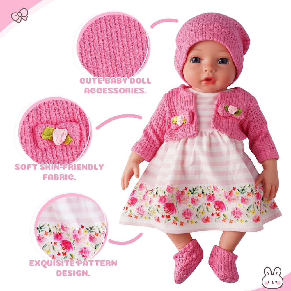 BABESIDE pink doll hat completes floral look for storytelling