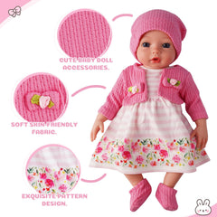 BABESIDE pink doll hat completes floral look for storytelling