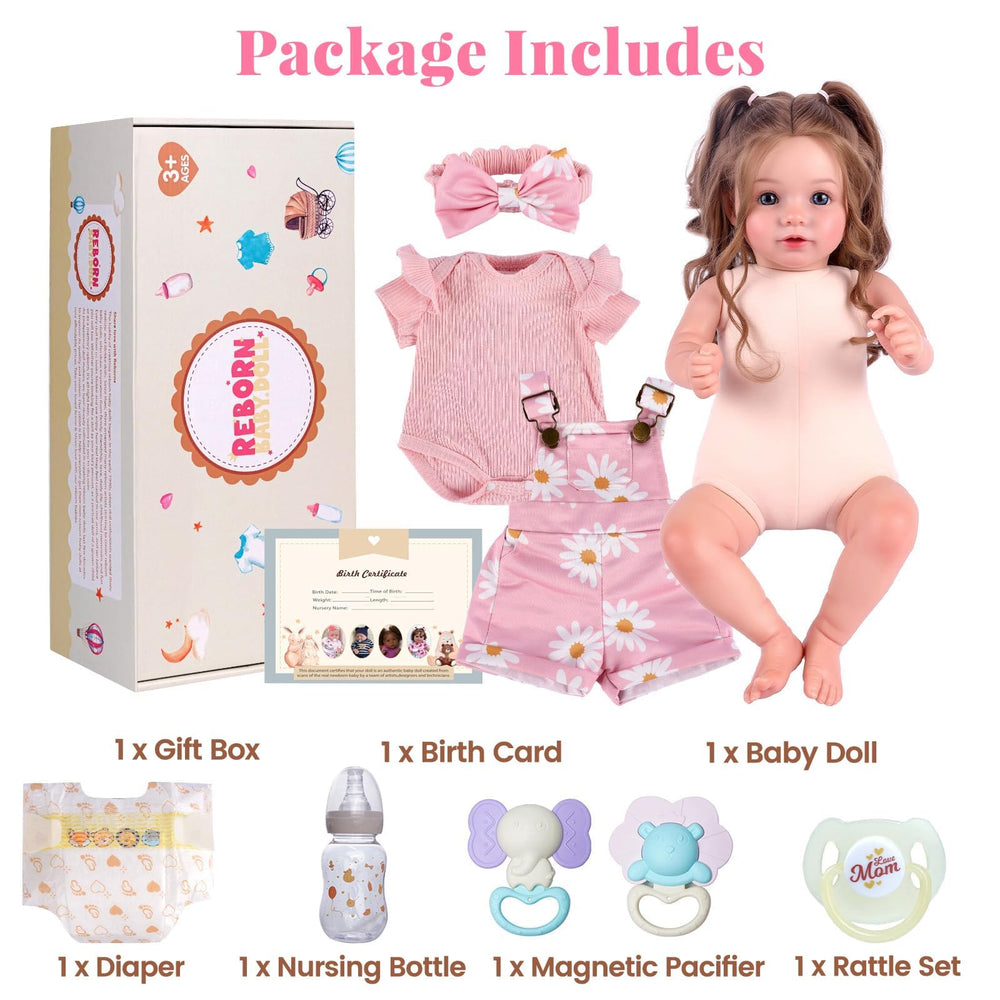 BABESIDE 20inch doll ready for nurturing play and storytelling adventures.