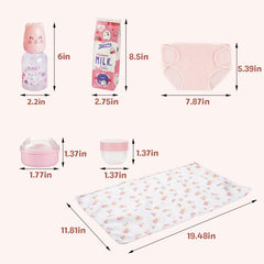 BABESIDE milk carton enhancing realistic bottle-feeding pretend play